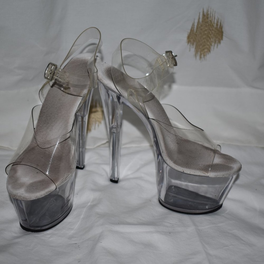 Pleaser Clear Heels